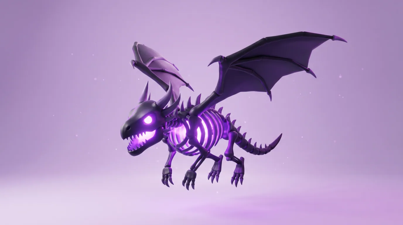 Adopt Me Shadow Dragon with purple aesthetic background